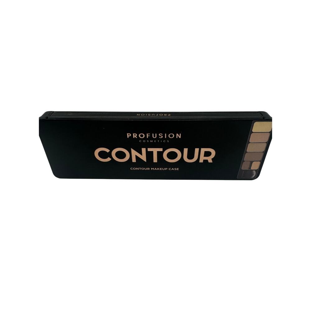 Profusion Cosmetics 6 Shade Contour Palette And Brush Make Up Case Sealed NIB